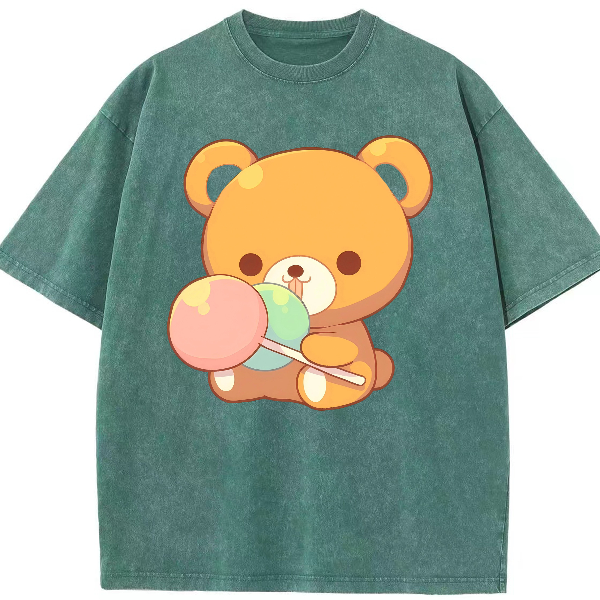 （画像用） リラックマ リラックマ キイロイトリ Rilakkuma Korilakkuma Kiiroitori 綿100% ヴィンテージ風 半袖Tシャツ（フロントプリント）
